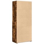 vidaXL Buffet haut chêne fumé 80x42 5x185 cm bois d'ingénierie