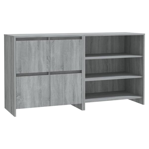 vidaXL Buffets 2 Pièces Sonoma gris Bois d'ingénierie