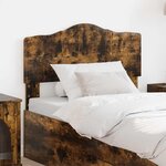 vidaXL Tête de lit avec tête de lit Chêne fumé 80 cm Bois d'ingénierie