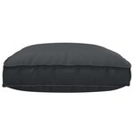 vidaXL Coussin pour assise de palette Noir 120 x 80 x 12 cm