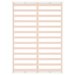 vidaXL Cadre de lit sans matelas blanc 140x200 cm bois massif