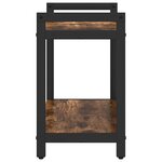 vidaXL Bibliothèque Chêne fumé 60 x 30 x 48.5 cm Bois d'ingénierie