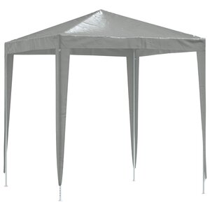 vidaXL Tente de fête 200 x 200 x 240 cm Gris clair PE et acier