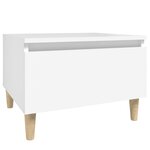 vidaXL Tables d'appoint 2 Pièces Blanc 50x46x35 cm Bois d'ingénierie