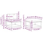 vidaXL Ensemble de canapés d'extérieur 4 pc Blanc et Beige Polyester