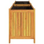 vidaXL Jardinière avec doublure 199x38 5x50 cm bois massif d'acacia