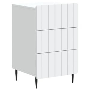 vidaXL Cabinet de chevet Blanc 43 x 41 x 68 cm Bois d'ingénierie