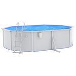 vidaXL Piscine avec échelle de sécurité 490x360x120 cm