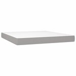 vidaXL Matelas de lit à ressorts ensachés fermeté moyenne Gris clair 160x200x20 cm