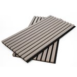 WallArt Panneaux muraux acoustiques Aku chêne gris 4 Pièces