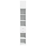 vidaXL Armoire de rangement mince blanc 30x42 5x225 cm