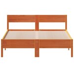 vidaXL Cadre de lit sans matelas cire marron 150x200cm bois pin massif