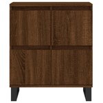 vidaXL Buffets 2 Pièces chêne marron bois d'ingénierie