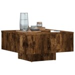 vidaXL Table basse Chêne fumé 60x60x31 5 cm Bois d'ingénierie