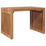 vidaXL Table d'appoint de jardin 50x32.5x35 cm Bois de teck massif