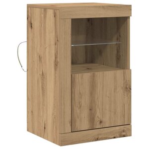 vidaXL Meuble d'appoint chêne artisanal 41 x 37 x 67 cm