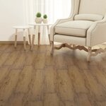 vidaXL Dalles de plancher PVC autoadhésif 5 21 m² 2 mm marron noyer