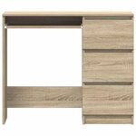 vidaXL Bureau Chêne sonoma 90x45x76 cm Bois d’ingénierie