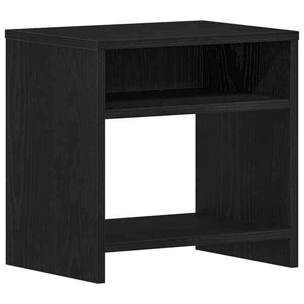 vidaXL Table de chevet chêne noir 40x30x40 cm bois d'ingénierie
