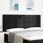 Tête de lit LED vidaXL Noire 100 cm en Velours