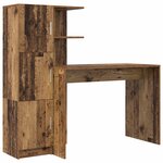 vidaXL Bureau 2 Pièces Bois ancien