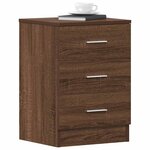 vidaXL Table de chevet Chêne marron 38x35x56 cm Bois d'ingénierie