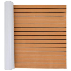 vidaXL Tapis de bateau Marron et noir 240 x 90 cm EVA