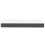 Matelas ressorts ensachés vidaXL Gris foncé Moyen 100x200x20 cm Tissu