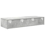 vidaXL Étagère murale avec tiroirs gris béton bois d'ingénierie