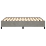 vidaXL Cadre de lit Gris clair 140x200 cm Velours