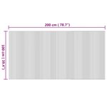 vidaXL Tapis rectangulaire naturel 100x200 cm bambou
