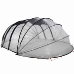 vidaXL Dôme de tente de piscine Transparent 538 x 440 x 204 cm PVC
