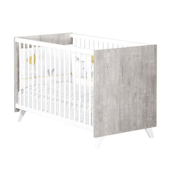 Lit Bébé style scandinave 120 x 60 cm - Gris