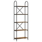 vidaXL Étagère Chêne fumé 60 x 30 x 183 cm Bois d'ingénierie