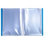 Protège-documents En Polypropylène 5/10e Opak Pochettes Cristal 120 Vues - A4 - Bleu Clair - X 8 - Exacompta