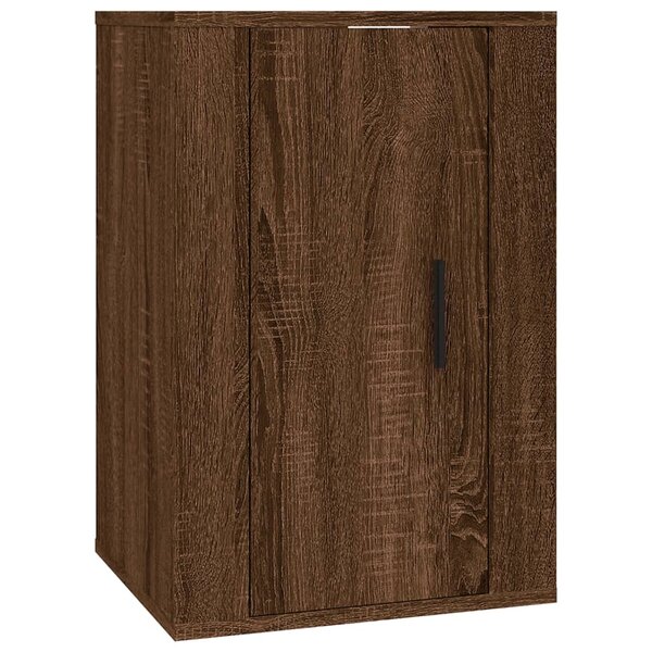 vidaXL Meuble TV mural Chêne marron 40x34 5x60 cm
