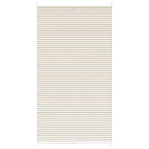 Store plissé en crème 110 x 200cm