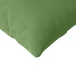 vidaXL Coussins de canapé 2 Pièces Vert clair 200 x 40 cm