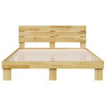 vidaXL Cadre de lit avec tête de lit sans matelas 135 x 190 cm