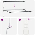 vidaXL Auvent Rétractable Bordeaux 400 x 200 cm tissu