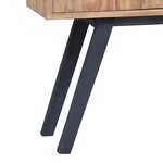 vidaXL Armoire latérale 110x30x75 cm Teck solide