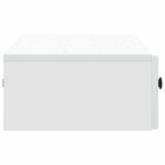vidaXL Table d'appoint murale Blanc 87 5 x 34 5 x 17 cm