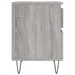 vidaXL Tables de chevet 2 Pièces sonoma gris 40x35x50 cm bois ingénierie