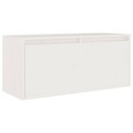 vidaXL Meubles TV 4 Pièces Blanc Bois massif de pin