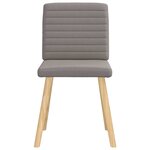 vidaXL Chaises à manger lot de 6 taupe tissu