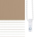 vidaXL Store zèbre marron sable largeur du tissu 95 9 cm polyester