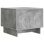 vidaXL Table basse Gris béton 49 x 50 x 40 cm Bois d'ingénierie