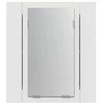 vidaXL Armoire salle de bain à miroir LED Blanc 40x12x45 cm Acrylique