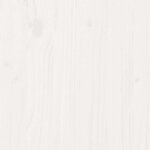 vidaXL Cadre de lit sans matelas blanc 200x200 cm bois massif de pin