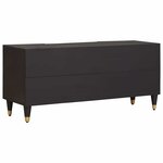 vidaXL Meuble TV Noir 105 x 33 x 46 cm Bois de mangue massif